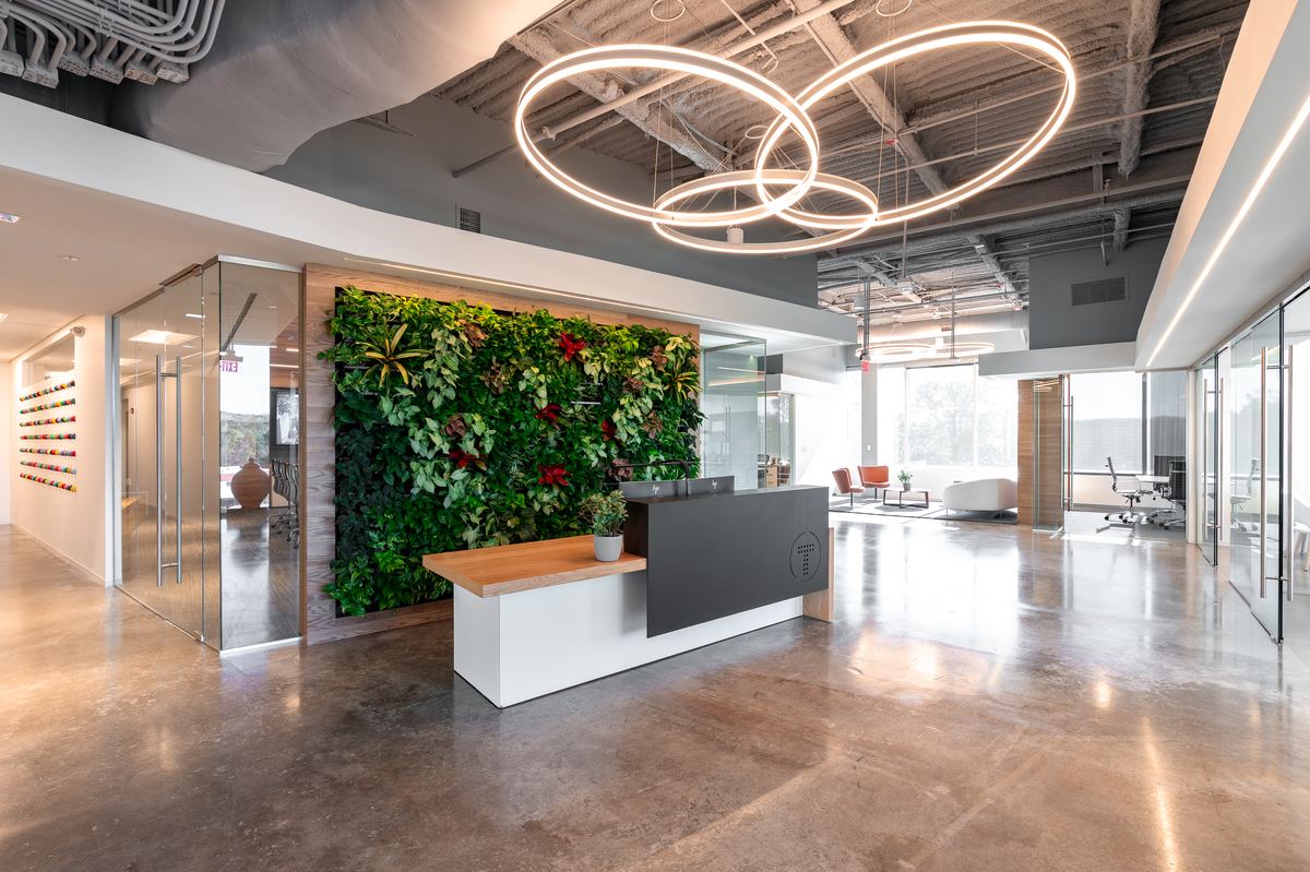 TrueBridge Capital — custom reception desk